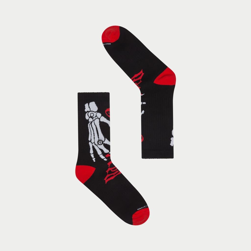 Godspeed Ten Toes Down Sock Black/Red