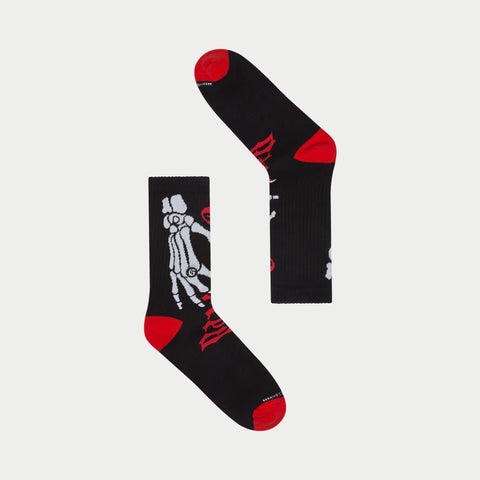 Godspeed Ten Toes Down Sock Black/Red
