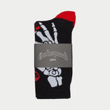Godspeed Ten Toes Down Sock Black/Red