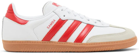 adidas Samba OG White Solar Red Gum Women's
