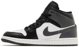 Jordan 1 Mid Black White Iron Grey Men's