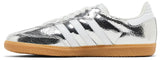 adidas Samba OG Silver Metallic Cracked Leather Women's