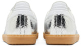 adidas Samba OG Silver Metallic Cracked Leather Women's