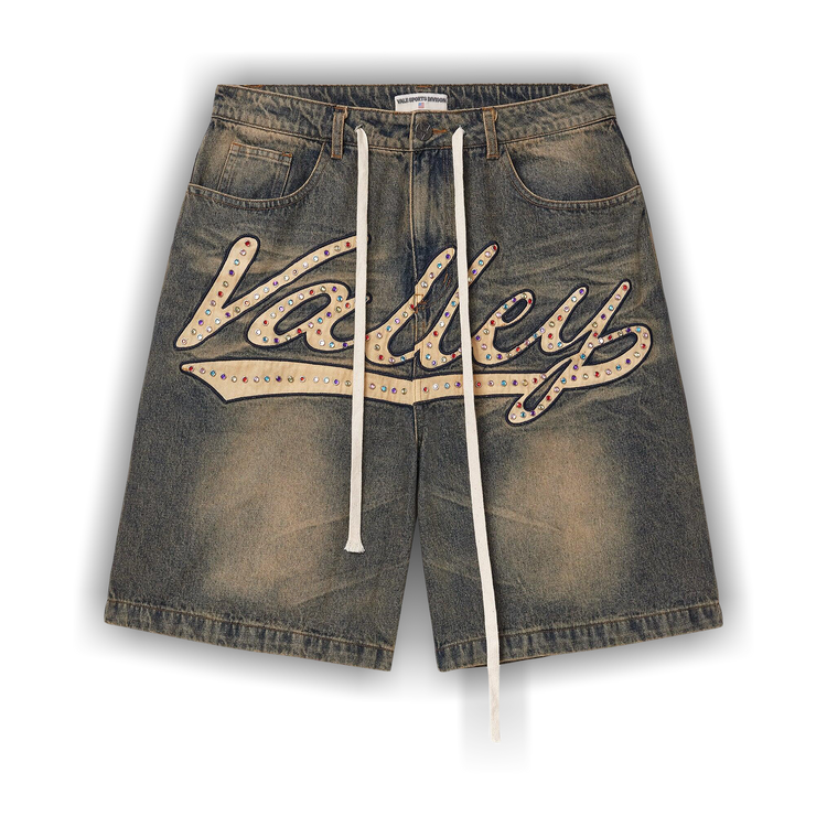 Vale Forever Skittles Jorts 'Mid Blue' - Primary Image