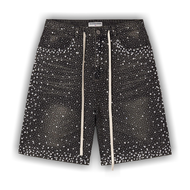 Vale Forever Rainstorm Jorts 'Black' - Primary Image