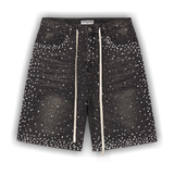 Vale Forever Rainstorm Jorts 'Black' - Primary Image