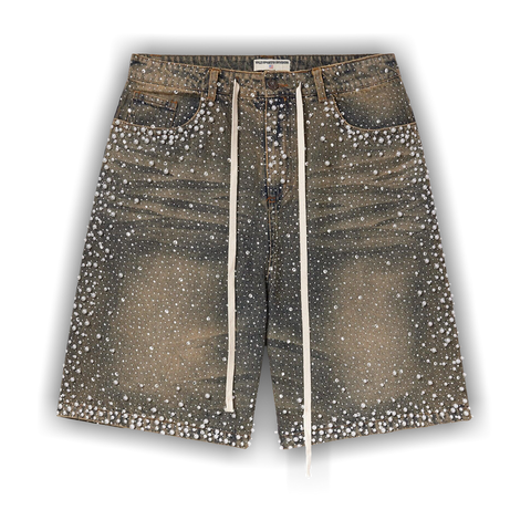 Vale Forever Rainstorm Jorts 'Mid Wash' - Primary Image