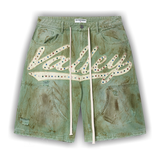 Vale Forever Green Skittle Jorts 'Dirt/Green' - Primary Image