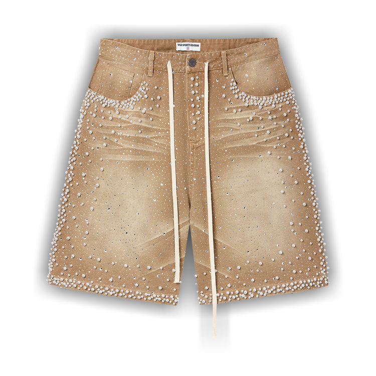 Vale Forever Sand Storm Jorts 'Tan' - Primary Image