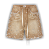 Vale Forever Sand Storm Jorts 'Tan' - Primary Image