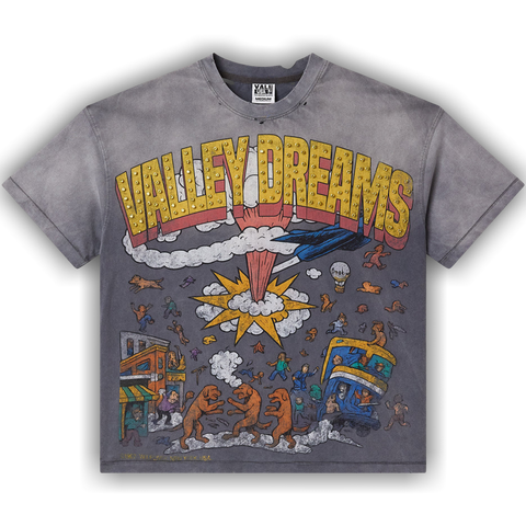 Vale Forever Faded Chaos Bling Tee 'Gray' - Primary Image