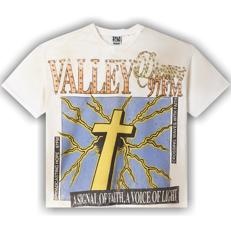 Vale Forever Thunder Cross Bling Tee 'Dirt/White' - Primary Image