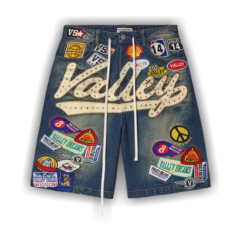 Vale Forever 1980s Jorts 'Mid/Wash' - Primary Image