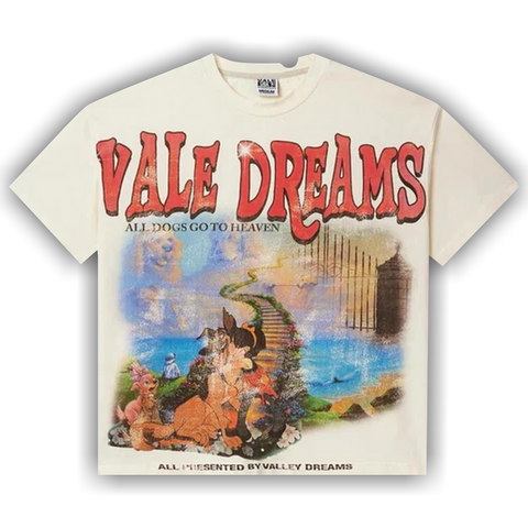 Vale Forever All Dogs Go To Heaven Tee 'Cream' - Primary Image