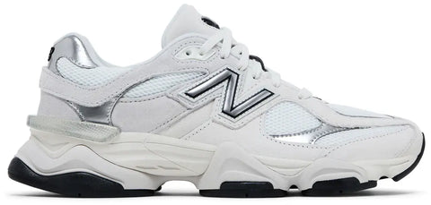 New Balance 9060 White Black Metallic Silver