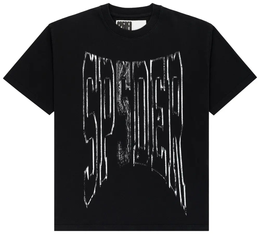 Sp5der Diffused Collegiate Tee Black Men's