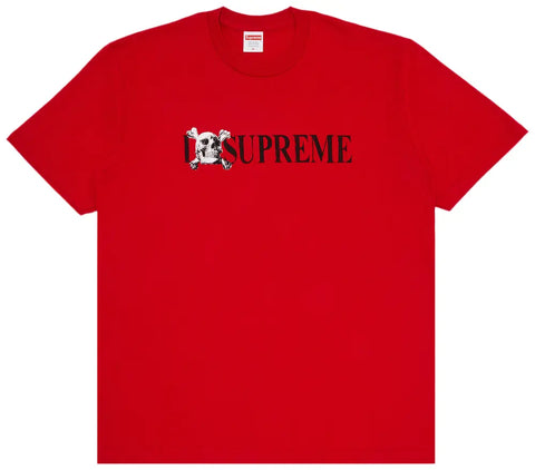 Supreme Skull Tee Red