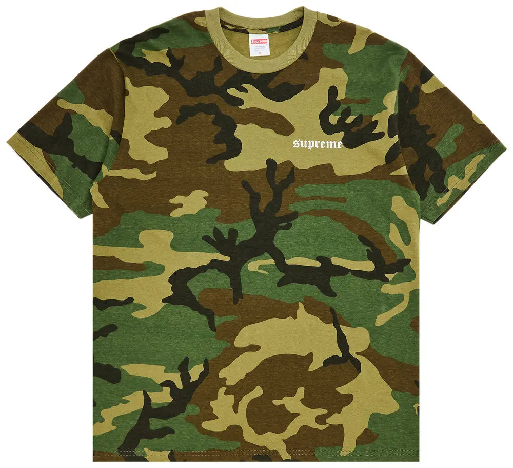 Supreme Target Tee Woodland Camo