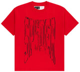 Sp5der Diffused Collegiate Tee Red Men's
