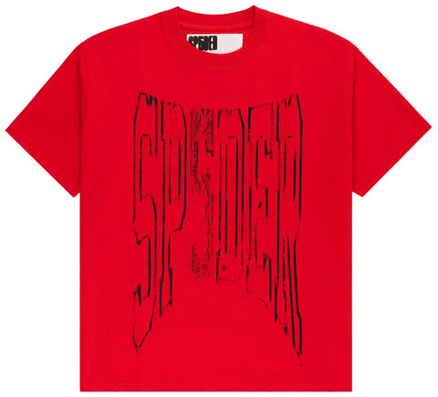 Sp5der Diffused Collegiate Tee Red Men's