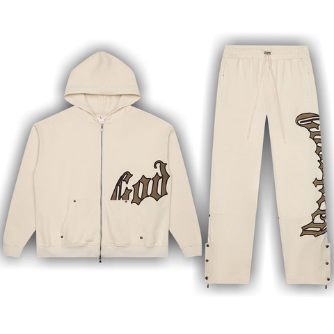 Godspeed OG Logo Sweatsuit V2 'Creme Brolive'