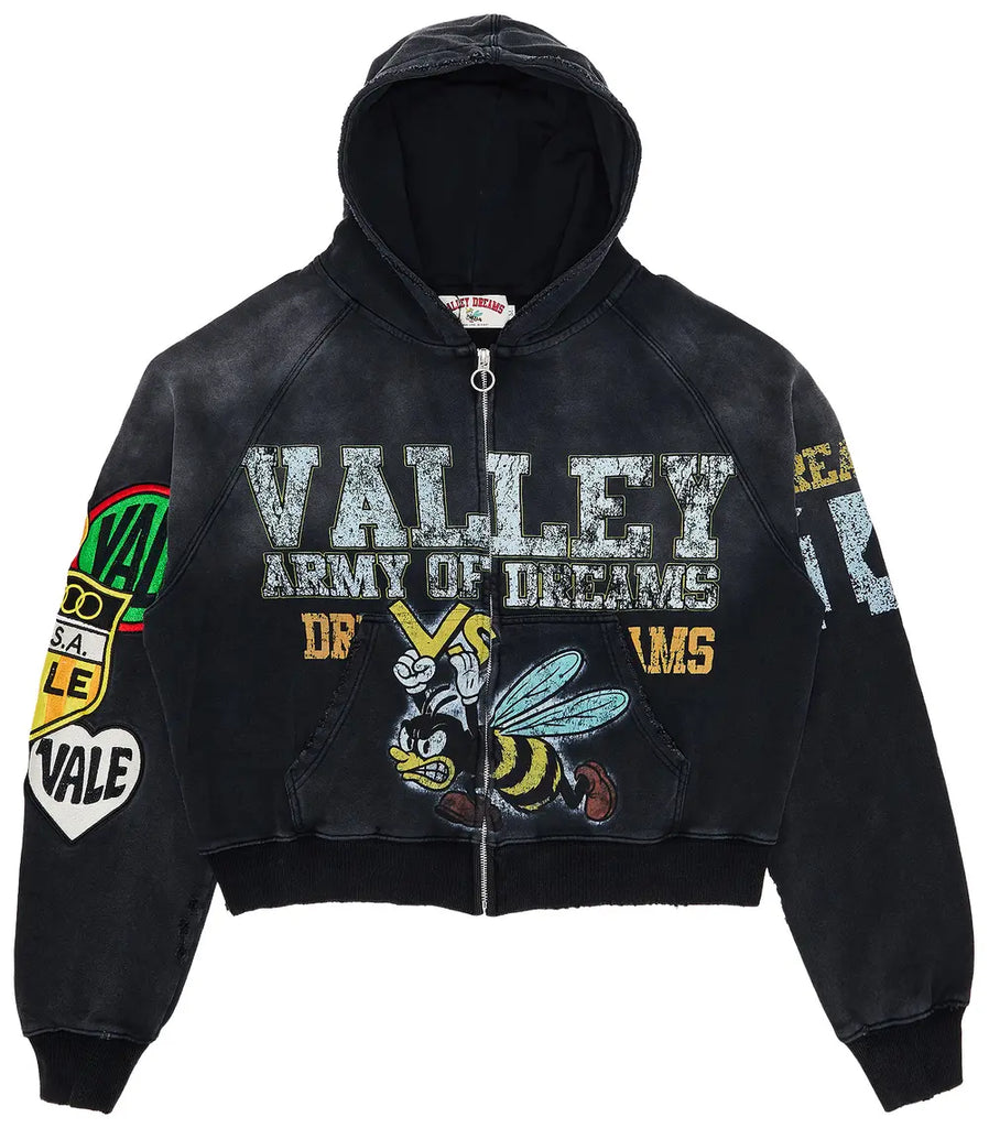 Vale Forever Army Zip Up Black