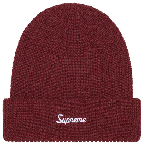 Supreme Loose Gauge Beanie (FW25) Dark Red