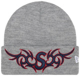 Supreme New Era Tribal S Logo Beanie Heather Grey