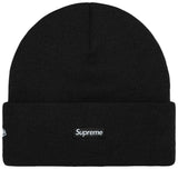 Supreme New Era Tribal S Logo Beanie Black