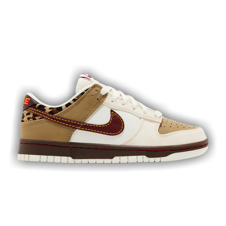 Nike Dunk Low Retro Khaki Team Red Pearl White (Women's)