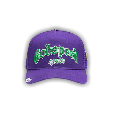 Godspeed Forever Trucker Hat 'Purple/Green'