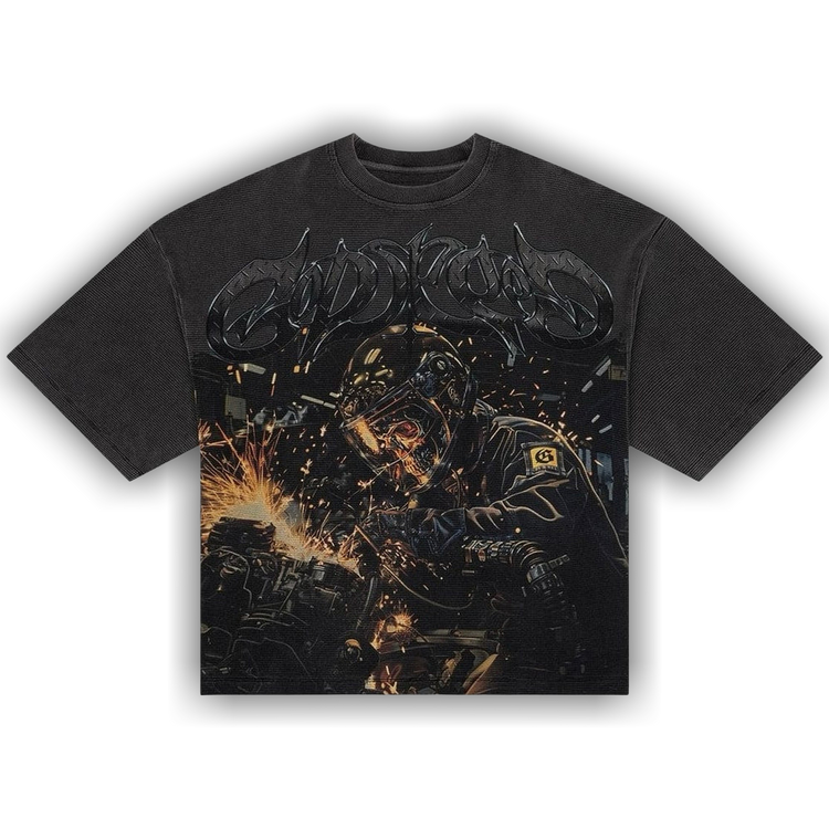 Godspeed Under Construction Thermal T-Shirt 'Grey Wash'