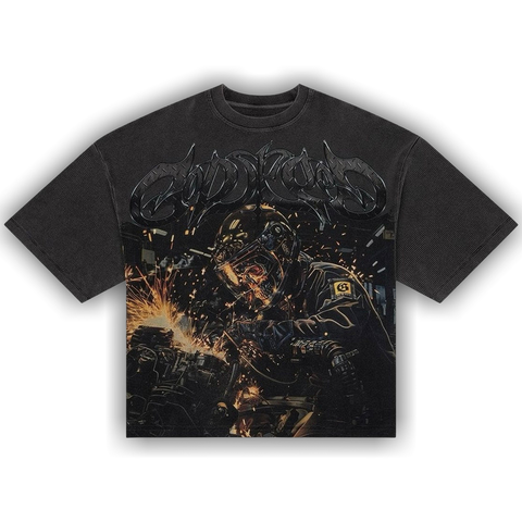 Godspeed Under Construction Thermal T-Shirt 'Grey Wash'