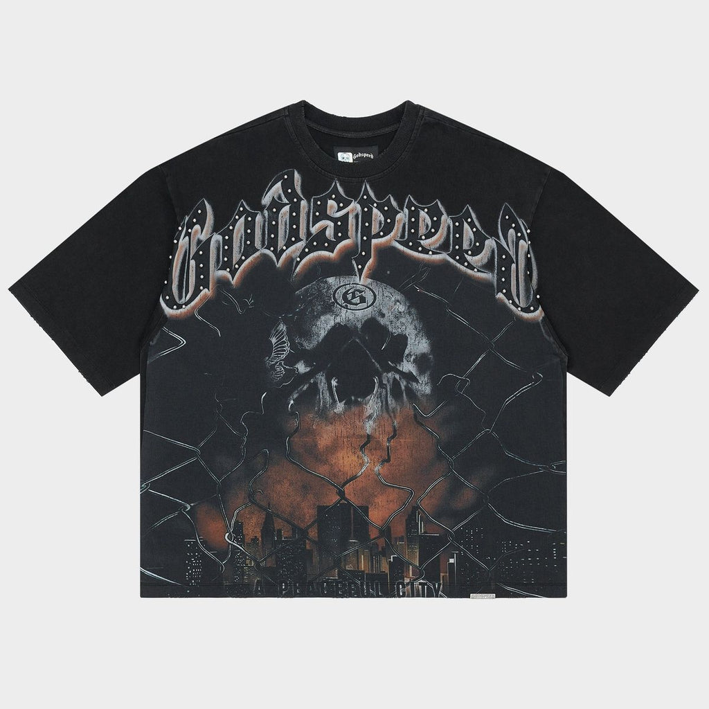 Godspeed Fences Tee Black