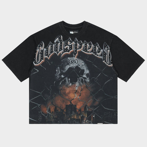 Godspeed Fences Tee Black