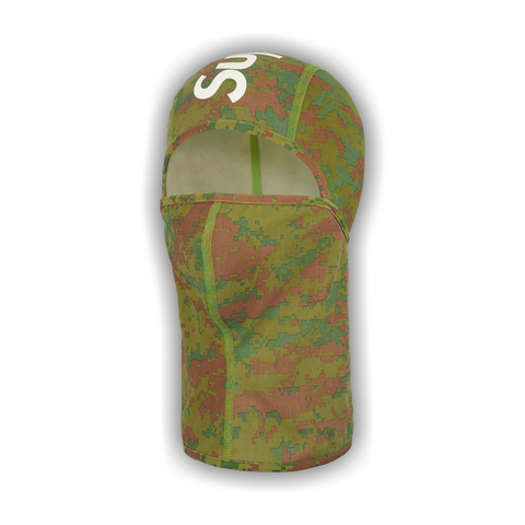 Supreme Heat Reactive Digi Camo Balaclava Green - Primary Image