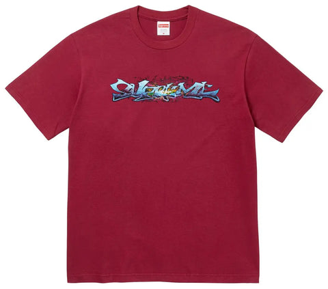 Supreme Tag Tee Cardinal