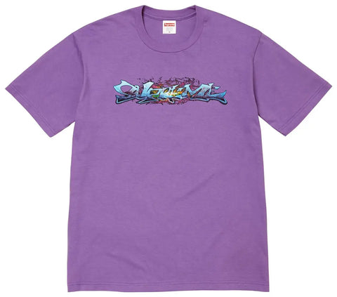Supreme Tag Tee Purple
