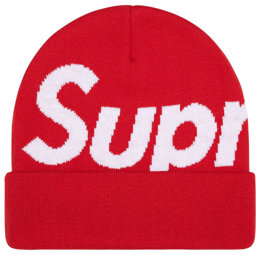 Supreme Big Logo Beanie (FW25) Red