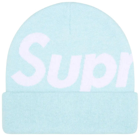 Supreme Big Logo Beanie (FW25) Light Blue