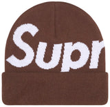 Supreme Big Logo Beanie (FW25) Brown