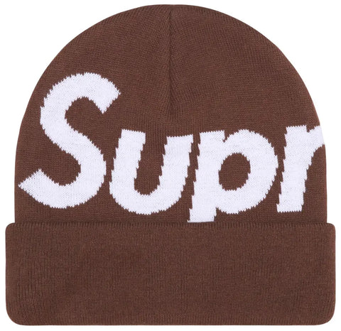 Supreme Big Logo Beanie (FW25) Brown