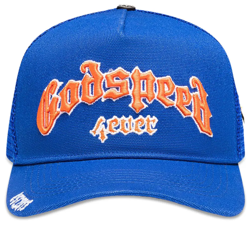 Godspeed Forever Trucker Hat Blue/Orange