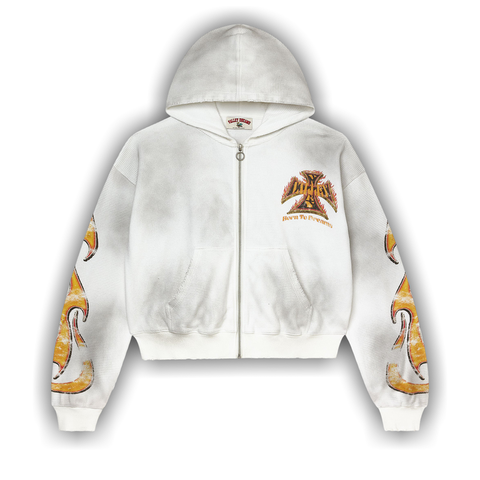 Vale Forever Reborn Waffle Zip Up 'White'