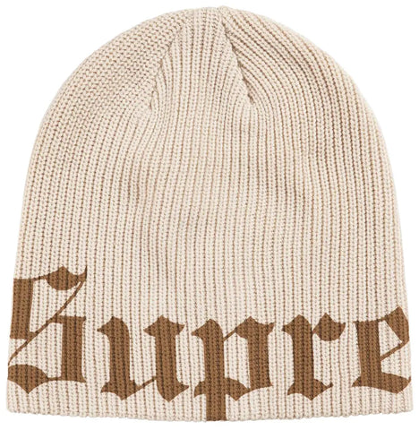Supreme Old English Printed Beanie (SS26) Brown