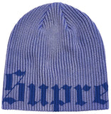 Supreme Old English Printed Beanie (SS26) Blue