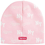 Supreme New Era Monogram Beanie Pink