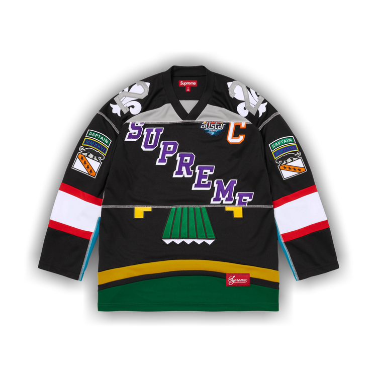 Supreme Paneled Hockey Jersey 'Black'