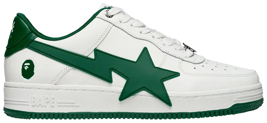 A Bathing Ape Bape Sta OS #2 White Green