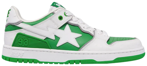 A Bathing Ape Sk8 Sta #1 Ostrich Pack White Green